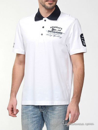 Поло Paul & Shark, цвет белый