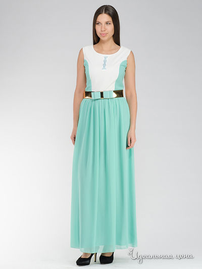 Платье с ремнем Nudie, цвет бирюзовый