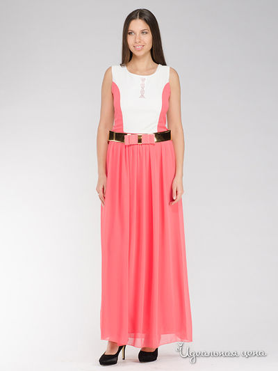 Платье с ремнем Nudie, цвет коралловый