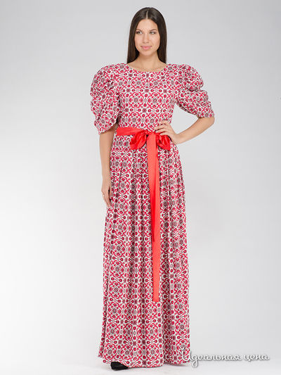 Платье с поясом Model Time, цвет красный