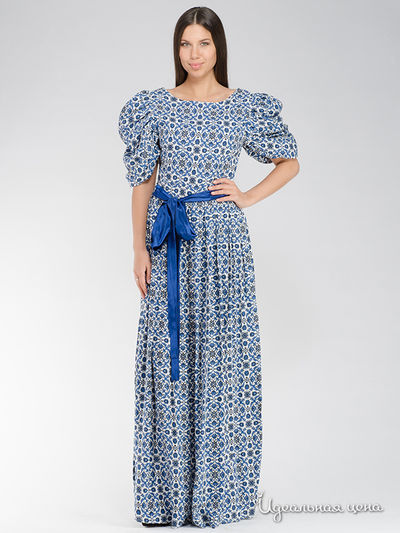 Платье с поясом Model Time, цвет синий