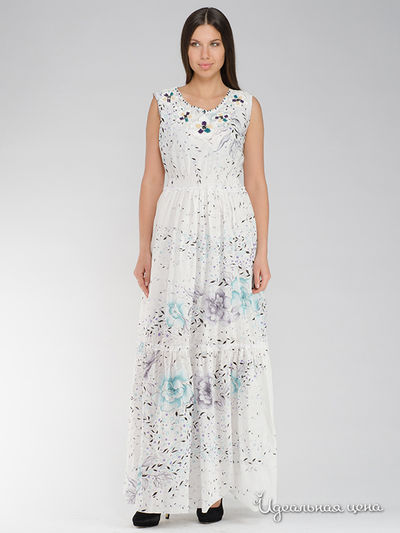 Платье Nudie, цвет белый, голубой