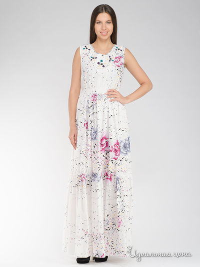 Платье Nudie, цвет белый, фиолетовый