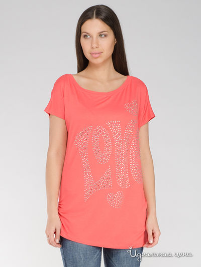 Футболка Angie, цвет коралловый