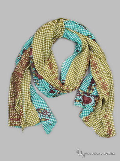 Палантин Passigatti, цвет желтый, зеленый