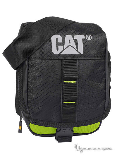 Сумка CAT, цвет черный, светло-зеленый
