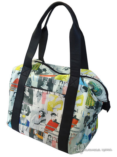 Сумка дорожная Elle, цвет белый, серый