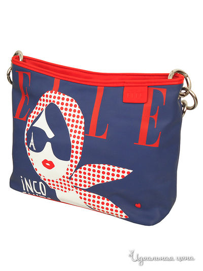 Сумка Elle, цвет синий, красный