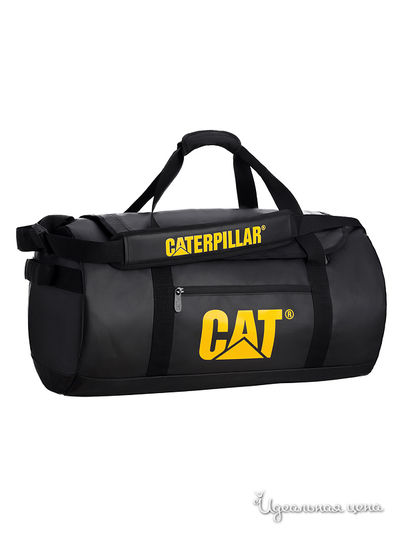 Сумка спортивная CAT, цвет черный, желтый