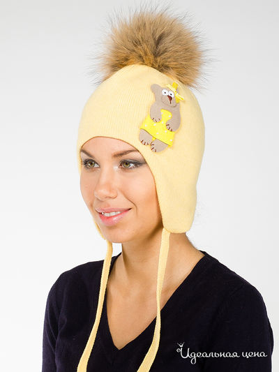 Шапка Briollini, цвет желтый