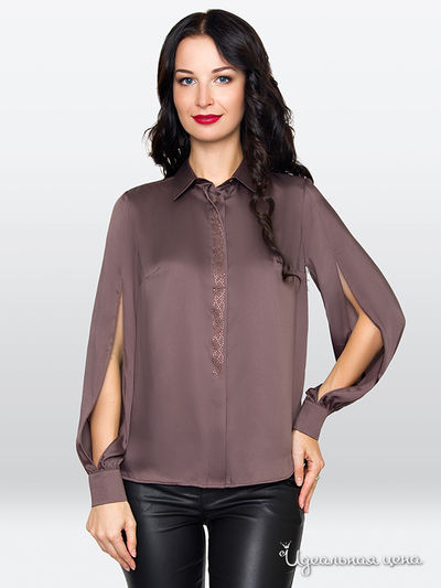 Блуза E. Levy, цвет коричневый