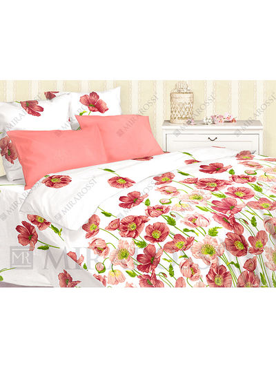 Комплект постельного белья семейный, европростынь Mirarossi, цвет мультицвет