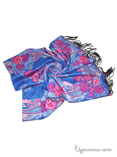 Палантин Blu Style, цвет синий, розовый