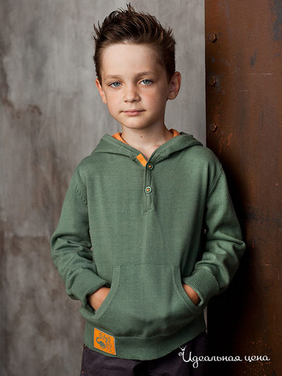 Свитшот Viaggio Bambini для мальчика, цвет зеленый