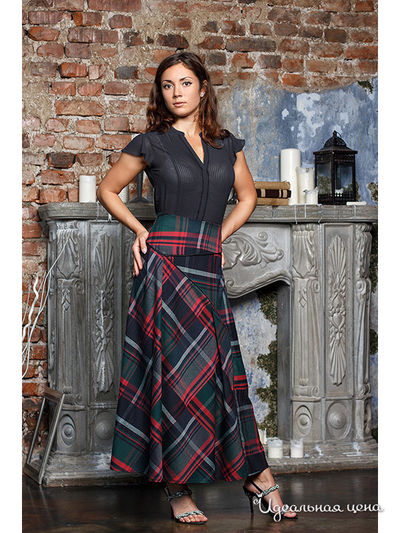 Юбка Magic Style, цвет зелёный, красный