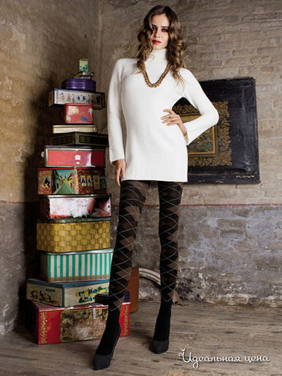 Колготки Trasparenze, цвет черный, коричневый