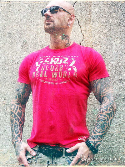 Футболка Yakuza, цвет розовый