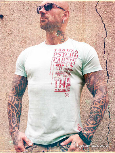 Футболка Yakuza, цвет голубой