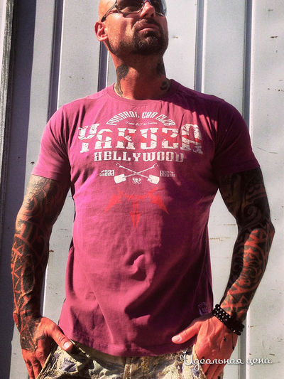 Футболка Yakuza, цвет фуксия