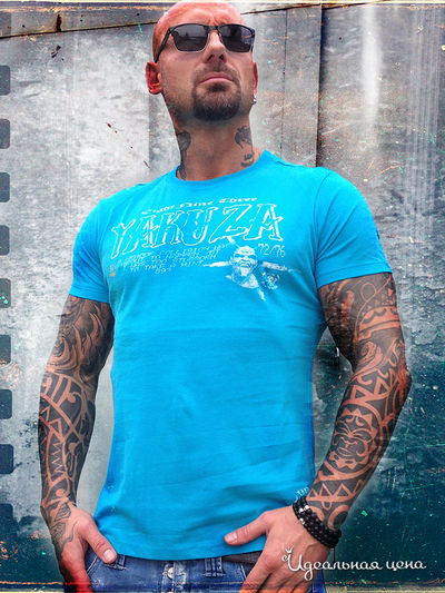 Футболка Yakuza, цвет голубой
