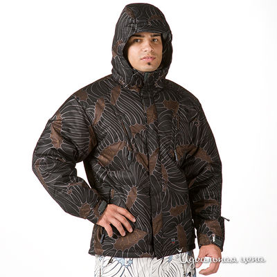 Пуховик Virus, цвет цвет черный / коричневый