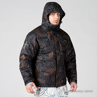 Пуховик Virus, цвет цвет черный / коричневый