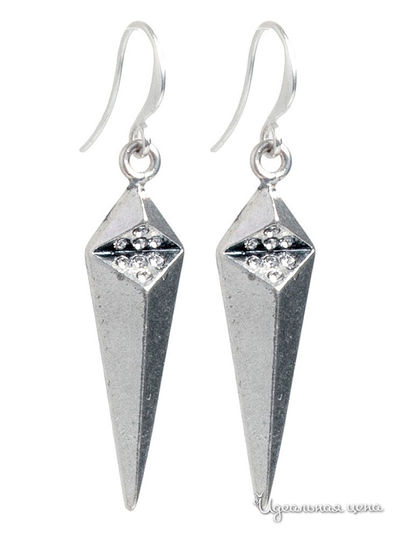 Серьги Arts & Crafts, цвет серебряный