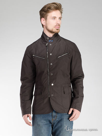 Куртка Armani, цвет коричневый, серый