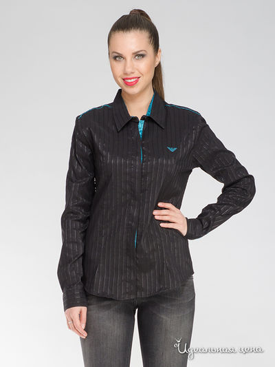 Рубашка Emporio Armani, цвет черный