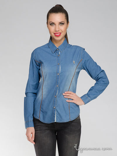 Рубашка Philipp Plein, цвет голубой