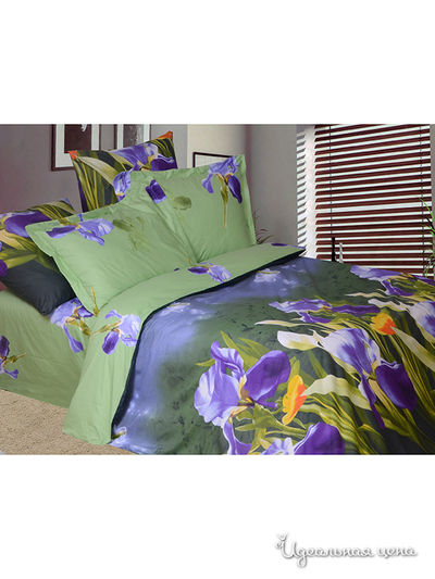 Комплект постельного белья Евро Caprice, цвет зеленый