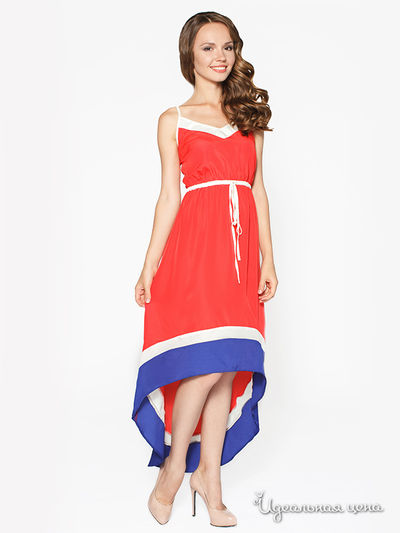Платье Ya Los Angeles, цвет кркасный, синий, белый