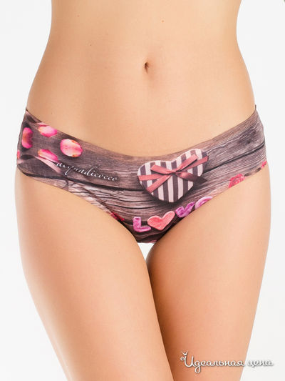 Трусы, 4 шт Acquadicocco, цвет коричневый, фуксия