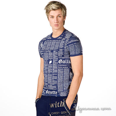 Майка Galliano, цвет цвет синий