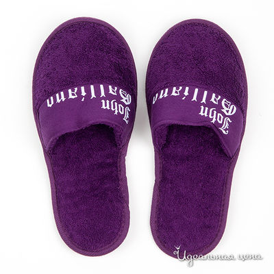 Тапки Galliano унисекс, цвет фиолетовый