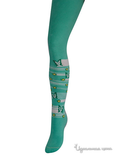 Колготки, 2 шт ХОХ, цвет зеленый