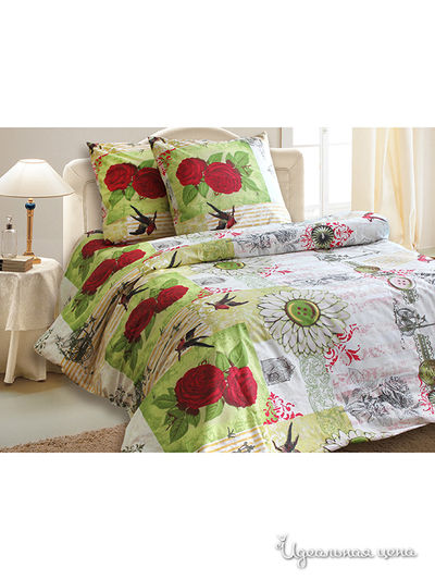 Комплект постельного белья семейный, наволочка 70х70 см Блакiт, цвет мультиколор