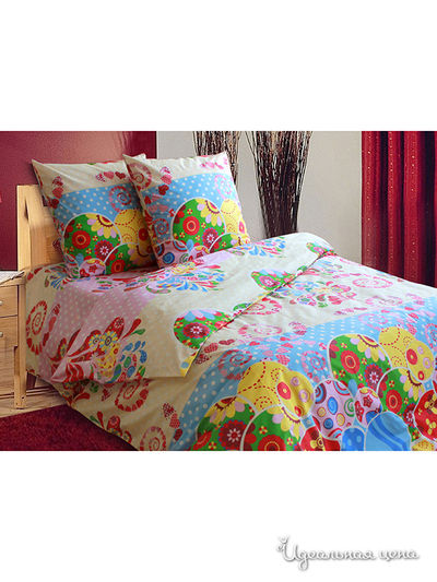 Комплект постельного белья двуспальный, 50*70 см Блакiт, цвет мультиколор