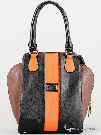 Cумка Leighton, цвет черный, коричневый, оранжевый
