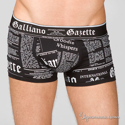 Трусы Galliano, цвет цвет черный