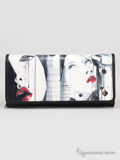 Кошелек Flioraj, цвет белый, черный, красный