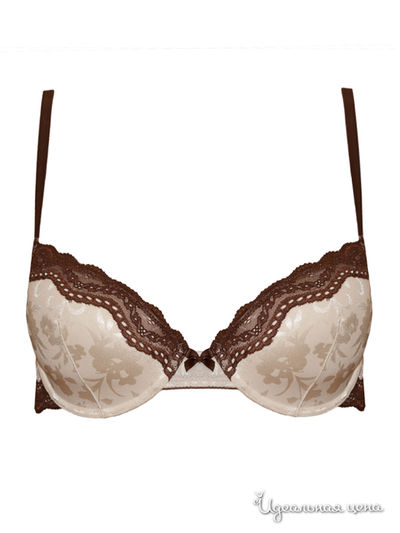 Бюстгальтер балконет Tenerezza, цвет молочный, коричневый