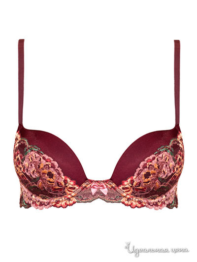 Бюстгальтер пуш-ап Tenerezza, цвет бордовый