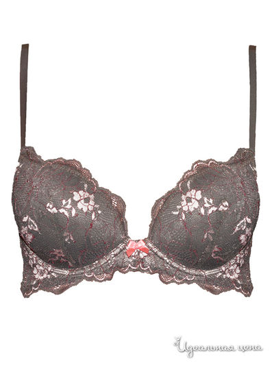 Бюстгальтер пуш-ап Tenerezza, цвет серый