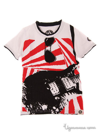 Футболка Mini Shatsu, цвет белый, черный, красный