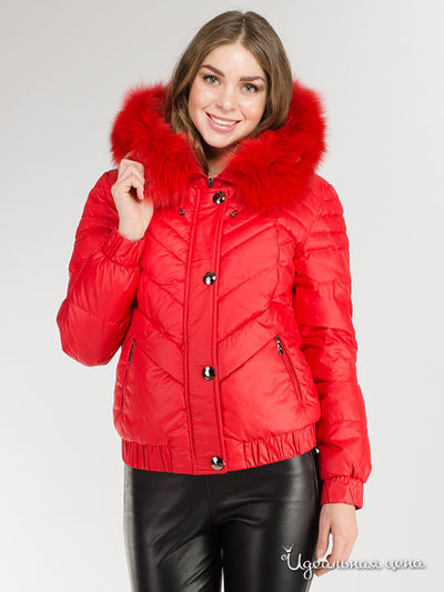 Пуховик La Reine Blanche, цвет красный