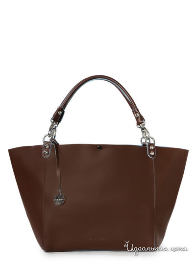 Сумка Pulicati, цвет коричневый, голубой