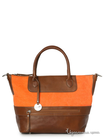 Сумка Pulicati, цвет оранжевый, коричневый
