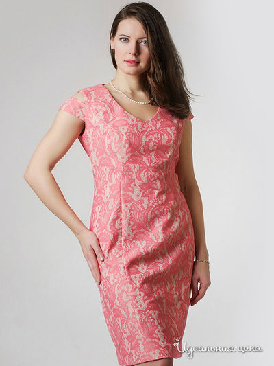 Платье Essa, цвет бежевый, розовый