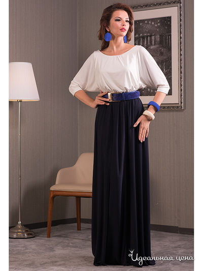 Платье Tasha Martens, цвет белый, синий